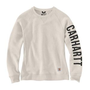 WOMEN'S CARHARTT RELAXED FIT MIDWEIGHT SWEATER CREWNECK MALT Sz XL (16-18)